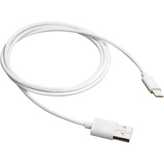 CANYON Type C USB Standard cable, cable length 1m, White, 15*8.2*1000mm, 0.018kg