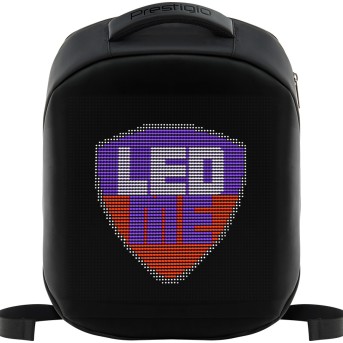 LEDme backpack, animated backpack with LED display, Polyester+TPU material, Dimensions 42*31.5*15cm, LED display 64*64 pixels, black - Metoo (1)