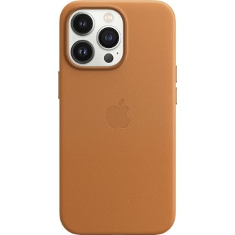 iPhone 13 Pro Leather Case with MagSafe - Golden Brown, Model A2703 - Metoo (1)