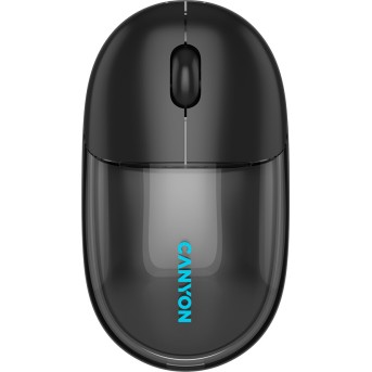 CANYON mouse OnClick 24 BT/ Wireless Transparent/Black в Metoo.kz - Metoo (1)