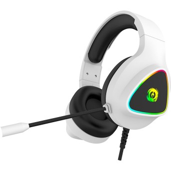 CANYON Shadder GH-6, RGB gaming headset with Microphone, Microphone frequency response: 20HZ~20KHZ, ABS+ PU leather, USB*1*3.5MM jack plug, 2.0M PVC cable, weight: 300g, White - Metoo (1)