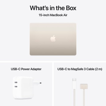 15-inch MacBook Air: Apple M4 chip with 10-core CPU and 10-core GPU, 24GB, 512GB SSD - Starlight,Model A3241 - Metoo (12)