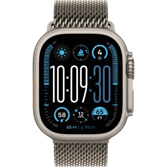 49mm Natural Titanium Milanese Loop - Large в Metoo.kz - Metoo (2)