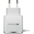 CANYON Universal 1xUSB AC charger (in wall) with over-voltage protection, plus lightning USB connector, Input 100V-240V, Output 5V-2.1A, with Smart IC, white(silver electroplated stripe), cable length 1m, 81*47.2*27mm, 0.059kg - Metoo (4)