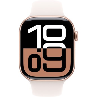 Apple Watch Series 10 GPS 46mm Rose Gold Aluminium Case with Light Blush Sport Band - S/<wbr>M,Model A2999 - Metoo (2)