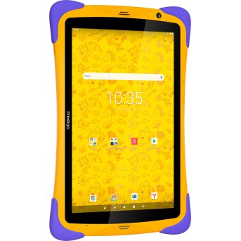Prestigio SmartKids UP, 10.1" (1280*800) IPS display, Android 10 (Go edition), up to 1.5GHz Quad Core RK3326 CPU, 1GB + 16GB, BT 4.0, WiFi, 0.3MP front cam + 2.0MP rear cam, USB ype-C, microSD card slot, 6000mAh battery. Color: orange-violet - Metoo (6)
