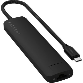 SATECHI 7-in-1 USB-C Slim Multiport Adapter with Ethernet (Black) - Metoo (2)