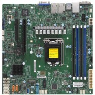 Серверная материнская плата SuperMicro X11SCH F Single Socket H4 (LGA 1151), 8 SATA3 (6Gbps); RAID 0, 1, 5, 10; 2x 1GbE LAN with Intel I210 AT; 1 PCI E 3.0 x8 (in x16) and 1 PCI E 3.0 x8 slots, 4 DIMM slots.