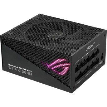 ASUS ROG Strix 1000W Gold Aura Edition PSU, ATX 3.0 compatible, PCIe Gen 5.0 ready, Fully modular, 80 Plus Gold, Lambda A++, Aluminum case, ROG heatsinks, Axial-tech fan design, Dual ball fan bearings, 0dB Technology, Aura Sync, 10-year warranty - Metoo (1)