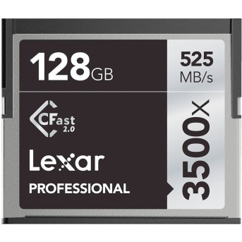 LEXAR 128GB Professional 3500x CFast 2.0 card, up to 525MB/<wbr>s read 445MB/<wbr>s write - Metoo (1)