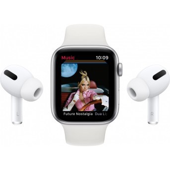 Apple Watch SE GPS, 40mm Gold Aluminium Case with Pink Sand Sport Band - Regular, Model A2351 - Metoo (18)