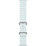 49mm Ice Blue Ocean Band - Natural Titanium Finish