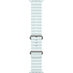 49mm Ice Blue Ocean Band - Natural Titanium Finish