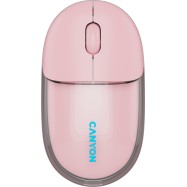 CANYON mouse OnClick 24 BT/ Wireless Transparent/Pink