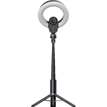 LORGAR Circulus 910, Streaming web camera, 5MP 2592X1944 max resolution, up to 60fps, 1/2.8", Sony STARVIS CMOS image sensor, full glass lens, 5.5'' built-in ring light (1700-14 000K), foldable tripod, auto focus, dual microphones with AI noise reduc в Metoo.kz - Metoo (4)