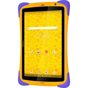 Prestigio SmartKids UP, 10.1" (1280*800) IPS display, Android 10 (Go edition), up to 1.5GHz Quad Core RK3326 CPU, 1GB + 16GB, BT 4.0, WiFi, 0.3MP front cam + 2.0MP rear cam, USB ype-C, microSD card slot, 6000mAh battery. Color: orange-violet - Metoo (4)