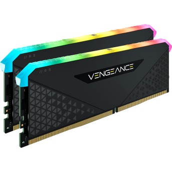 Corsair DDR4, 3200MHz 32GB 2x16GB Dimm, Unbuffered, 16-20-20-38, XMP 2.0, Vengeance RGB RS Heatspreader, RGB LED, Black PCB, 1.35V, for AMD Ryzen & Intel XMP, EAN:0840006649038 в Metoo.kz - Metoo (1)