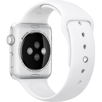 Ремешок для Apple Watch 42mm White Sport Band - Metoo (1)