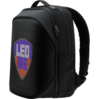LEDme backpack, animated backpack with LED display, Nylon+TPU material, Dimensions 42*31.5*20cm, LED display 64*64 pixels, black - Metoo (2)