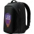 LEDme backpack, animated backpack with LED display, Nylon+TPU material, Dimensions 42*31.5*20cm, LED display 64*64 pixels, black - Metoo (2)
