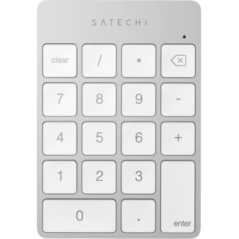 SATECHI Aluminum Slim Rechargeable Bluetooth Keypad Silver - Metoo (1)