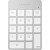 SATECHI Aluminum Slim Rechargeable Bluetooth Keypad Silver - Metoo (1)