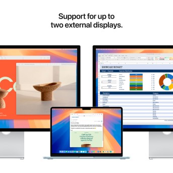 13-inch MacBook Air: Apple M4 chip with 10-core CPU and 10-core GPU, 24GB, 512GB SSD - Sky Blue,Model A3240 в Metoo.kz - Metoo (13)