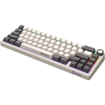 LORGAR KBP70MW, Wireless 65% Mechanical Gaming Keyboard Pro, Beige, EN/RU layout в Metoo.kz - Metoo (7)