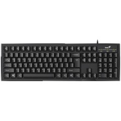 Multimedia wired keyboard Genius SmartKB-102, USB, 104 buttons + SmartGenius button ,12 programmable buttons, App support, hight range keycaps, classic form, cable 1.5 m. black color