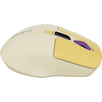 CANYON mouse MW-26 LCD Silent Dual Mode Wireless Yellow в Metoo.kz - Metoo (5)