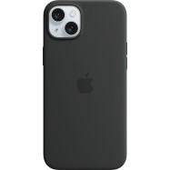 iPhone 15 Plus Silicone Case with MagSafe - Black,Model A3124