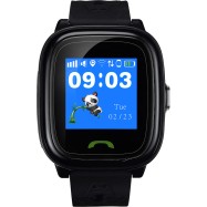 Kids smartwatch, 1.22 inch colorful screen, SOS button, single SIM,32+32MB, GSM(850/900/1800/1900MHz), IP68 waterproof, Wifi, GPS, 420mAh, compatibility with iOS and android, Black, host: 46*40*15MM, strap: 180*20mm, 46g