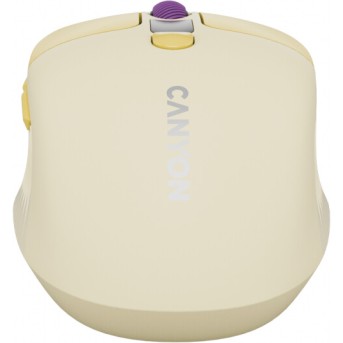 CANYON mouse MW-26 LCD Silent Dual Mode Wireless Yellow в Metoo.kz - Metoo (7)
