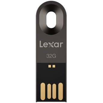 32GB Lexar JumpDrive M25 USB2.0 Titanium Gray Flash Drive - Metoo (1)