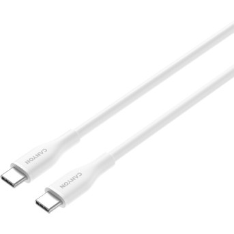 CANYON cable CC60SC10 C-C 60W 1m Silicon White в Metoo.kz - Metoo (3)