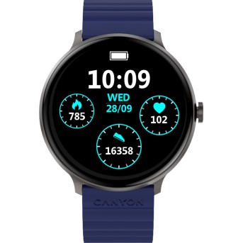 CANYON smart watch Jacky SW-69 Blue Yellow в Metoo.kz - Metoo (1)