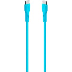 ttec USB-C - USB-C 60W PD/QC Fast Charging/Data Cable, 120cm, Neon Blue..