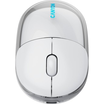 CANYON mouse OnClick 24 BT/ Wireless Transparent/White в Metoo.kz - Metoo (9)
