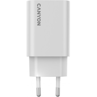 CANYON charger OnCharge 30CL Max Power 30W 1xPD EU White в Metoo.kz - Metoo (5)