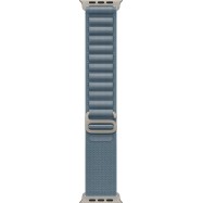 49mm Light Blue Alpine Loop - Medium - Natural Titanium Finish..