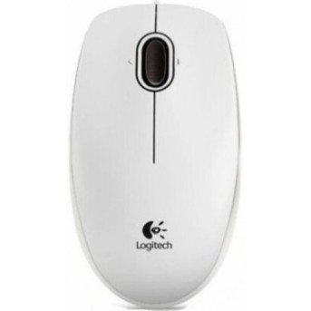 LOGITECH Corded Mouse B100 - Business EMEA - WHITE - Metoo (1)