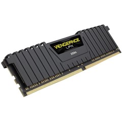 Corsair DDR4, 2666MHz 16GB 1x16GB DIMM, Unbuffered, 16-18-18-35, XMP 2.0, Vengeance LPX black Heatspreader, Black PCB, 1.2V, EAN:0843591084260