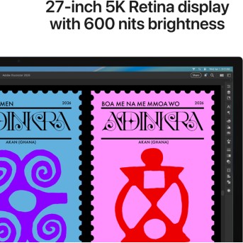 Studio Display - Standard glass - Tilt- and height-adjustable stand,Model A3350 в Metoo.kz - Metoo (5)