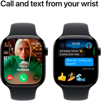 Apple Watch Series 10 GPS 42mm Jet Black Aluminium Case with Black Sport Band - S/<wbr>M,Model A2997 - Metoo (11)