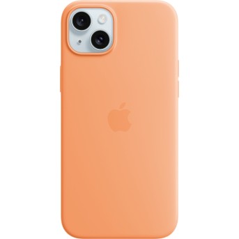 iPhone 15 Plus Silicone Case with MagSafe - Orange Sorbet,Model A3124 - Metoo (2)