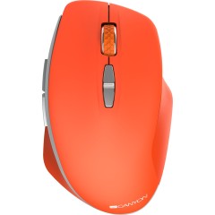 Canyon 2.4 GHz Wireless mouse ,with 7 buttons, DPI 800/<wbr>1200/<wbr>1600, Battery:AAA*2pcs ,Red 72*117*41mm 0.075kg