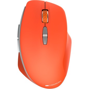 Canyon 2.4 GHz Wireless mouse ,with 7 buttons, DPI 800/<wbr>1200/<wbr>1600, Battery:AAA*2pcs ,Red 72*117*41mm 0.075kg - Metoo (1)