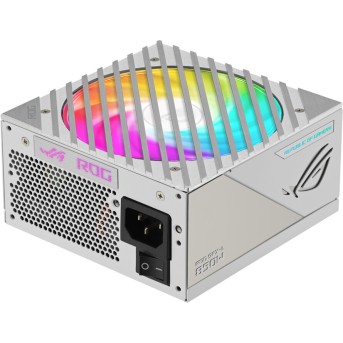 ASUS ROG Loki SFX-L 850W Platinum White Edition PSU, Compact form factor, ATX 3.0, PCIe Gen 5.0 ready, Fully modular, 80 Plus Platinum, Axial-tech fan design, Dual ball fan bearings, 0dB Tech., ARGB-Illuminated fan & Aura Sync, 10-year warranty - Metoo (2)