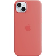 iPhone 15 Plus Silicone Case with MagSafe - Guava,Model A3124