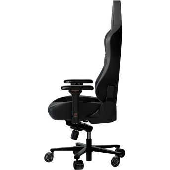 LORGAR Base 311, Gaming chair, PU eco-leather, 1.8 mm metal frame, multiblock mechanism, 4D armrests, 5 Star aluminium base, Class-4 gas lift, 75mm PU casters, Black + grey - Metoo (5)